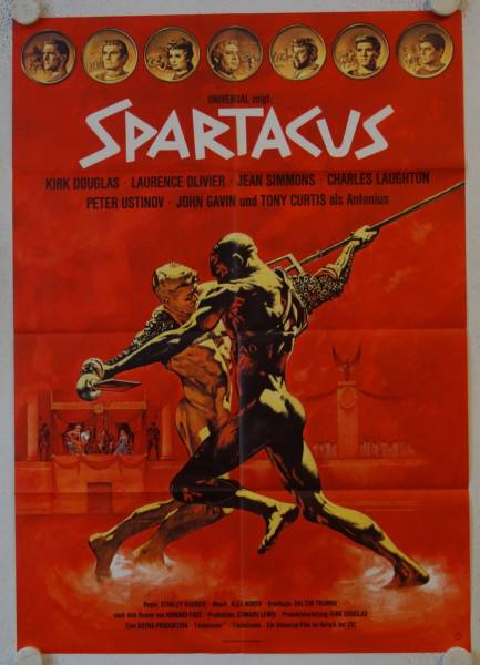 Spartacus re-release german movie poster